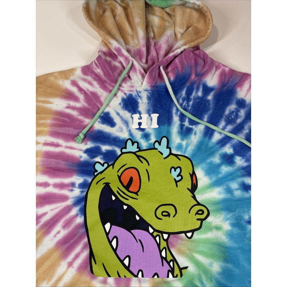 Nickelodeon Hoodie Rugrats Reptar Tie Dye Medium Unisex pullover